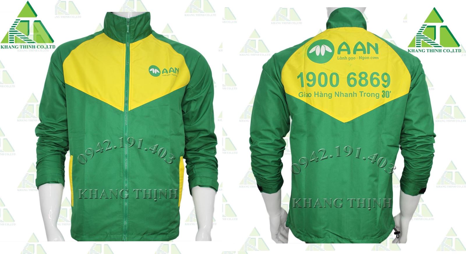 May áo khoác đồng phục